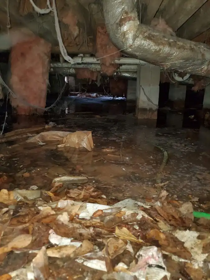 Crawl space flood assessment for Leak Detection & Repair in Solon
