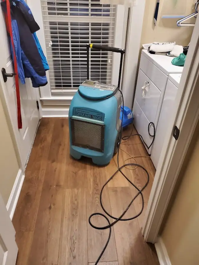 Commercial dehumidifier deployed for Flood Damage Cleanup in Solon